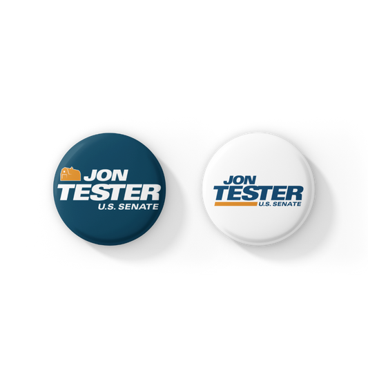 Jon Tester 2-Button Pack