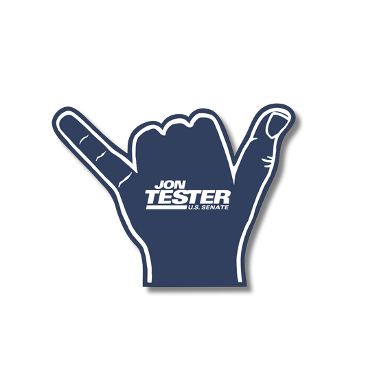 Jon Tester Foam Finger
