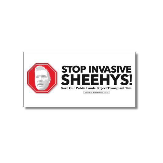 Stop Invasive Sheehys Bumper Sticker