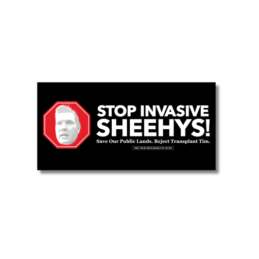 Stop Invasive Sheehys Bumper Sticker