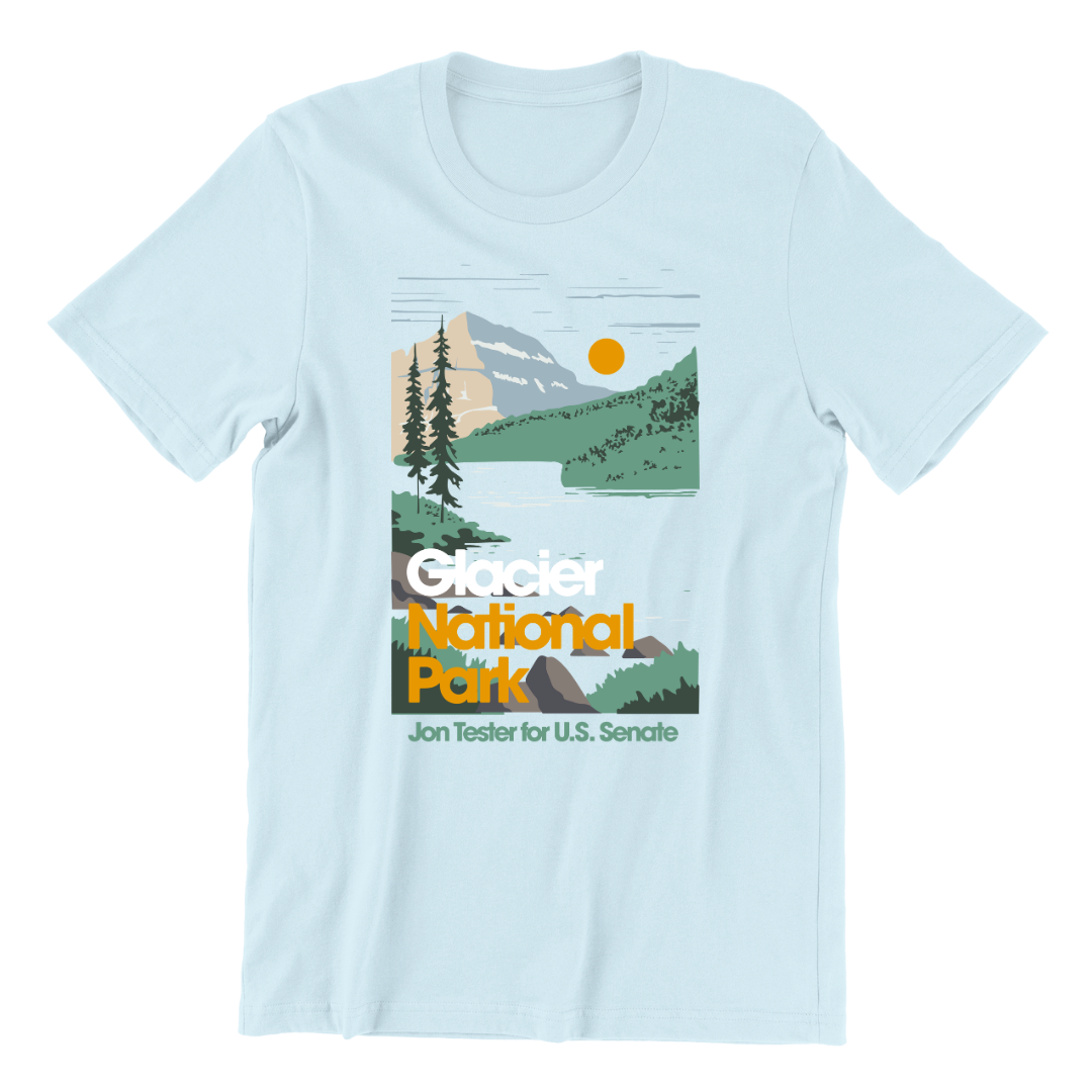 Jon Tester Glacier National Park T-Shirt