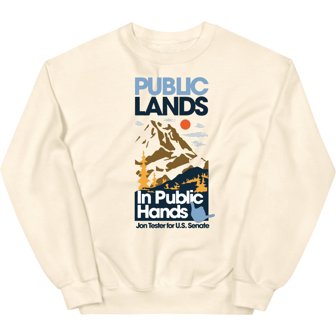 Public Lands in Public Hands Crewneck Sweatshirt