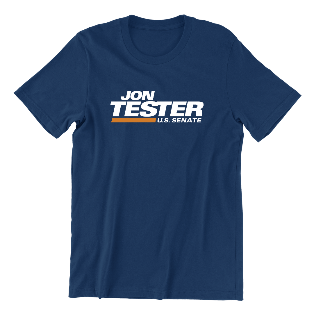 Jon Tester Navy Logo T-Shirt